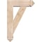 Ekena Millwork Traditional Arts and Crafts Smooth Bracket w/ Offset Brace, Douglas Fir, 5 1/2"W x 16"D x 24"H BKT0604X16X24TRA03SDF - alternate 2
